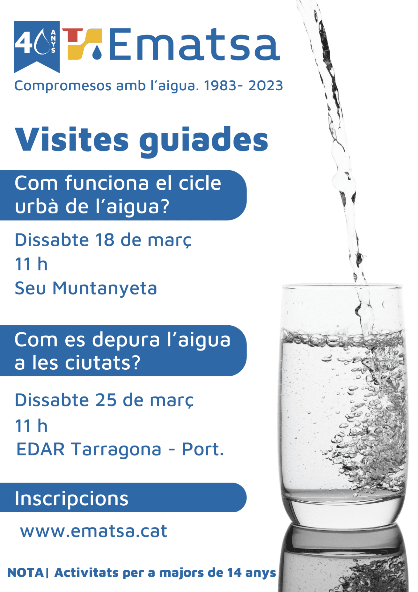 VISITAS GUIADAS A EMATSA PARA CONMEMORAR EL 40º ANIVERSARIO 