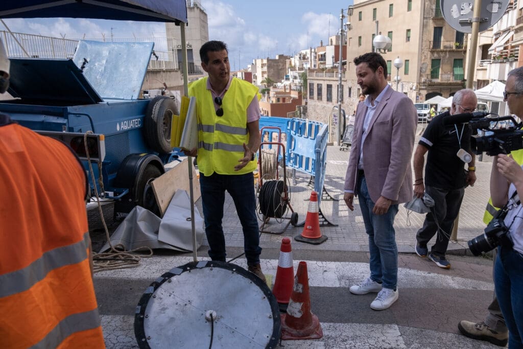El president d'Ematsa va visitar les obres del carrer Méndez Núñez