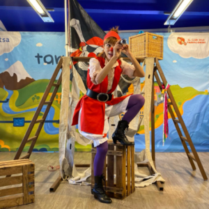 La companyia Dosdetres presenta "Pirata de nas vermell"