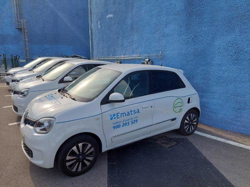 Part de la flota de vehicles elèctrics de la companyia